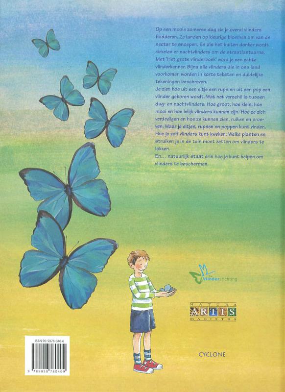 Achterkant van Het grote vlinderboek