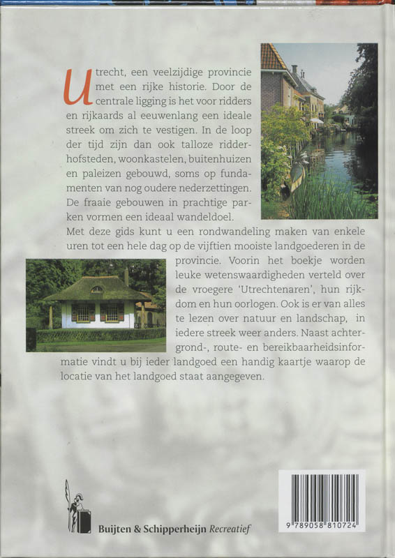Achterkant van Wandelen in Utrechtse landgoederen