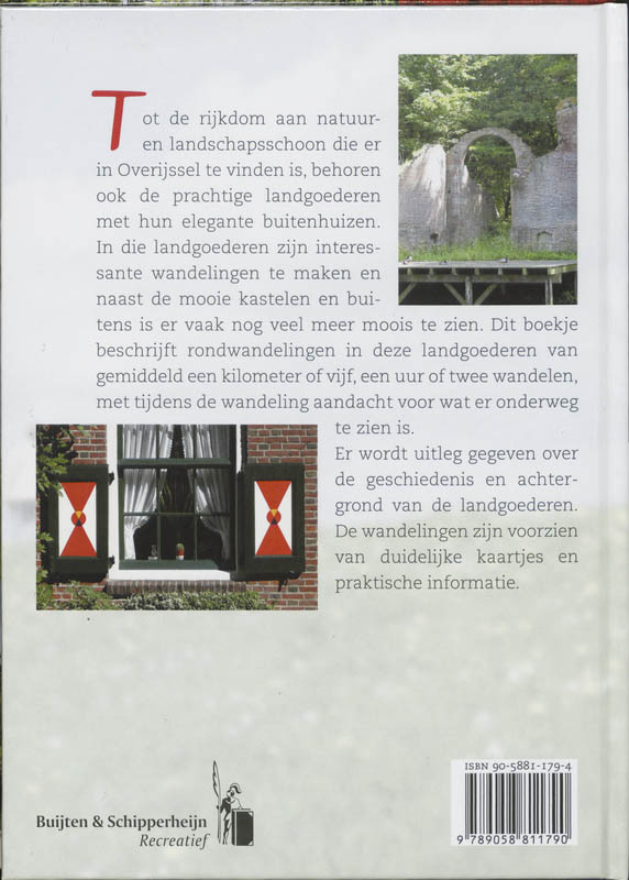 Achterkant van Wandelen in Overijsselse Landgoederen