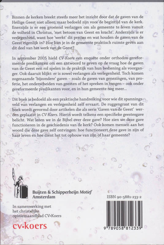 Achterkant van Stromen van levend water