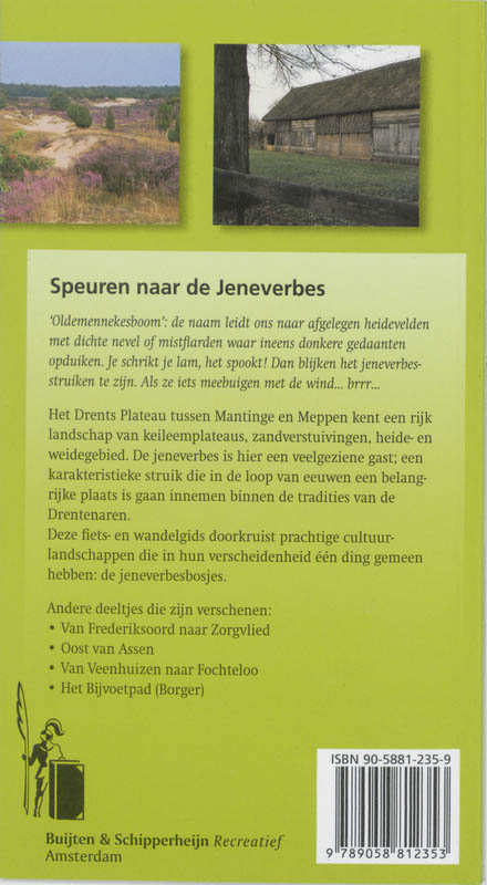 Achterkant van Speuren naar de Jeneverbes