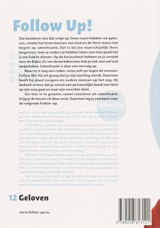 Achterkant van 12 Geloven