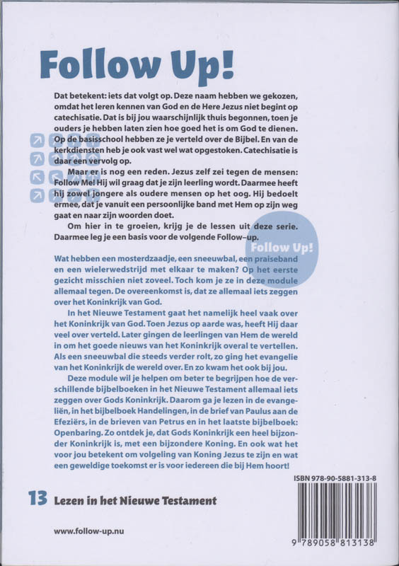 Achterkant van 13 Lezen in het Nieuwe Testament