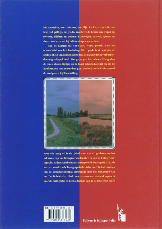 Achterkant van Topografische Dubbelatlas