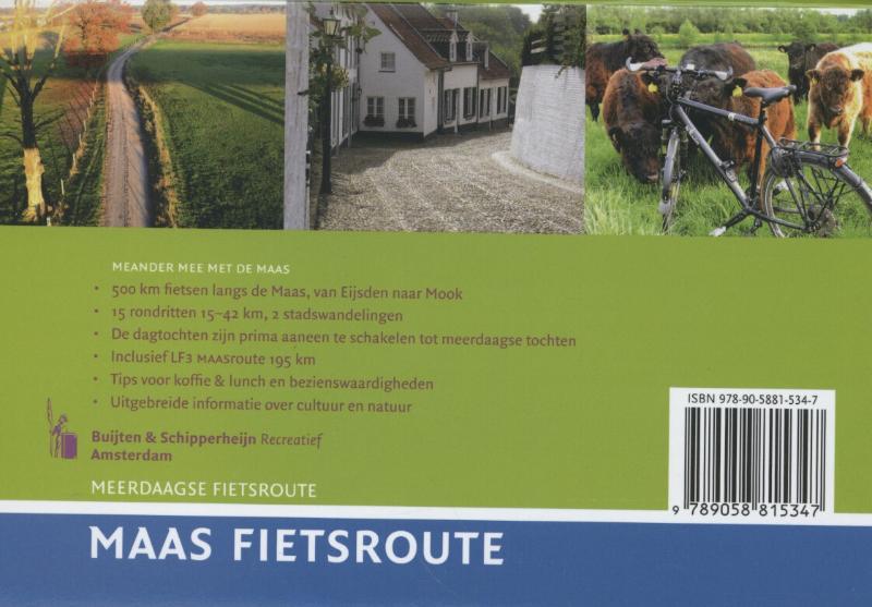 Achterkant van Maas fietsroute Eijsden - Mook