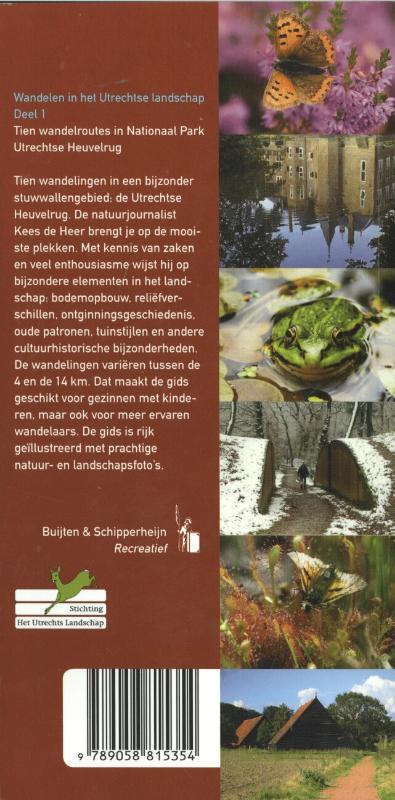 Achterkant van 1 Tien wandelroutes in Nationaal Park Utrechtse Heuvelrug