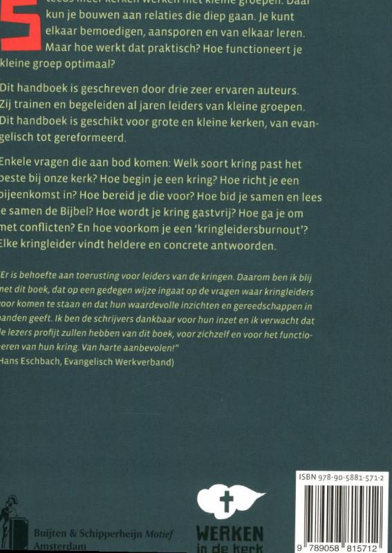 Achterkant van Handboek voor kringleiders