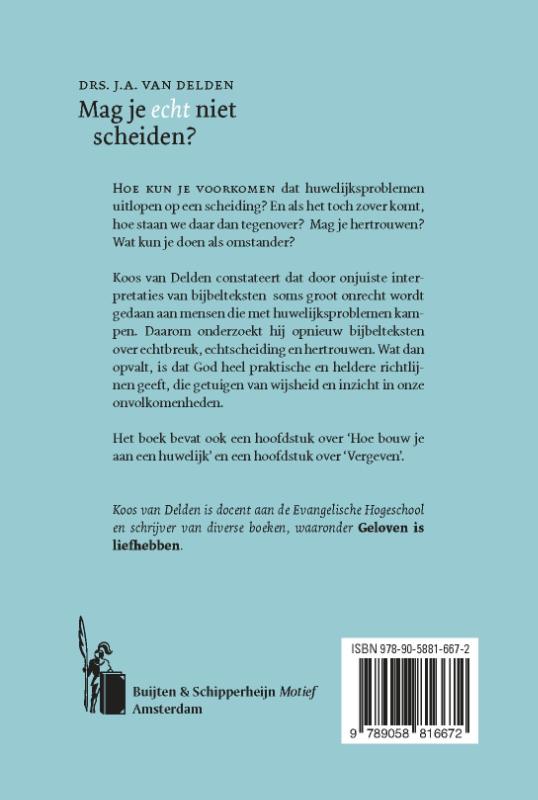 Achterkant van Mag je echt niet scheiden?