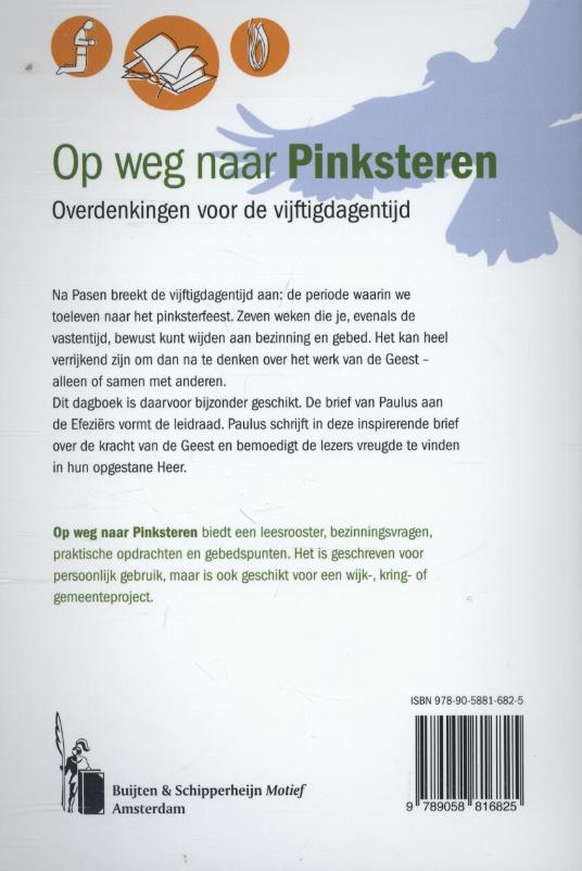 Achterkant van Op weg naar pinksteren