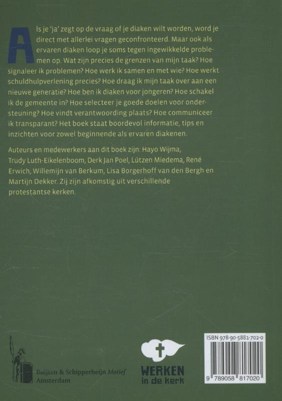 Achterkant van Handboek voor diakenen