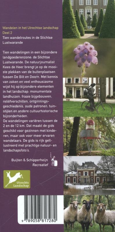 Achterkant van 2 10 wandelroutes in de Stichtse Lustwarande