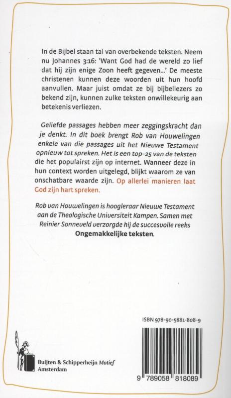 Achterkant van Onschatbare teksten