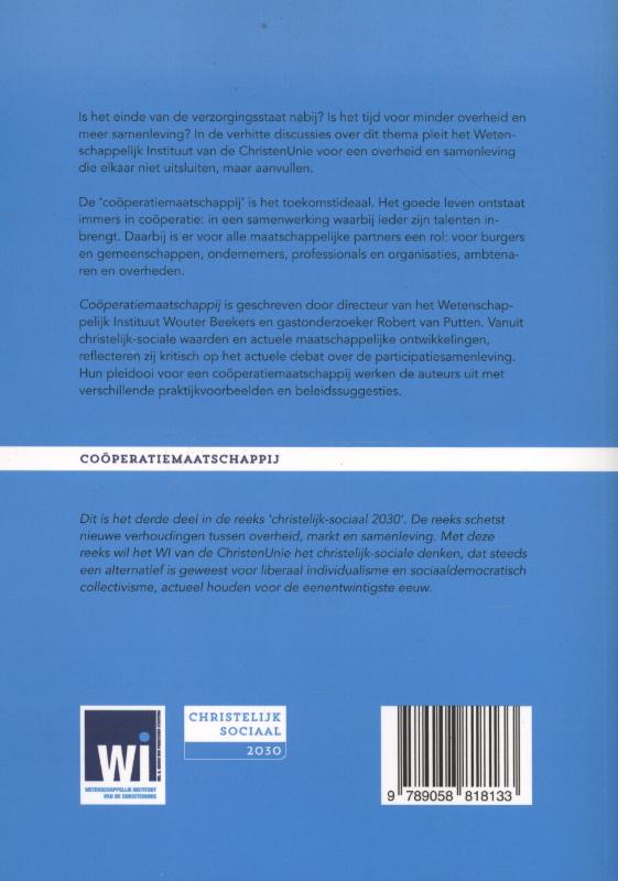 Achterkant van 3 Christelijk Sociaal 2030