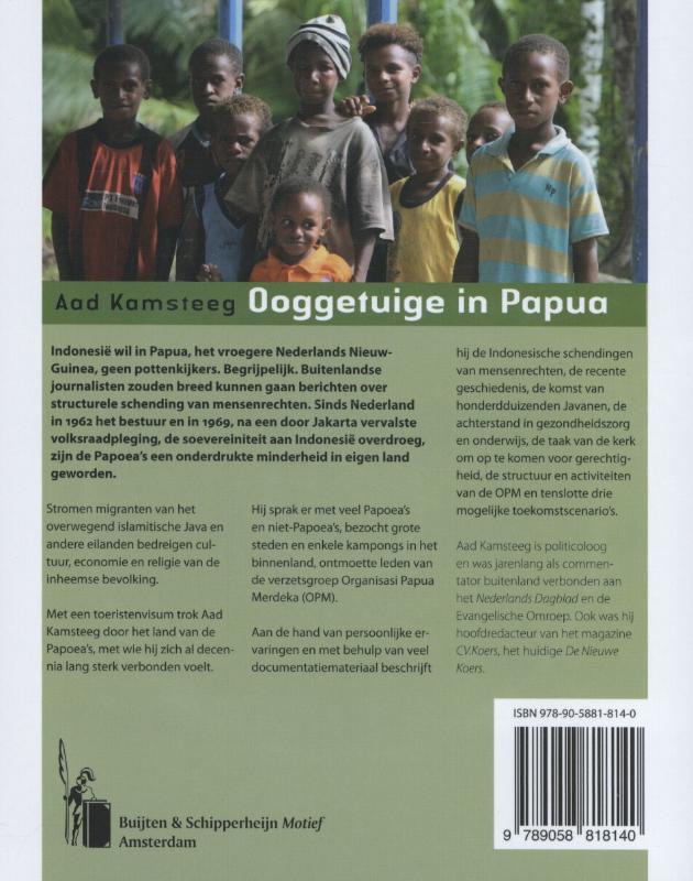 Achterkant van Ooggetuige in Papua
