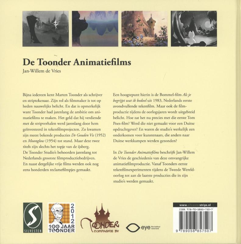 Achterkant van De Toonder animatiefilms