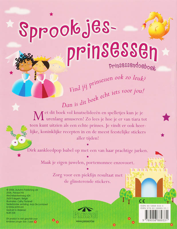 Achterkant van Sprookjesprinsessen