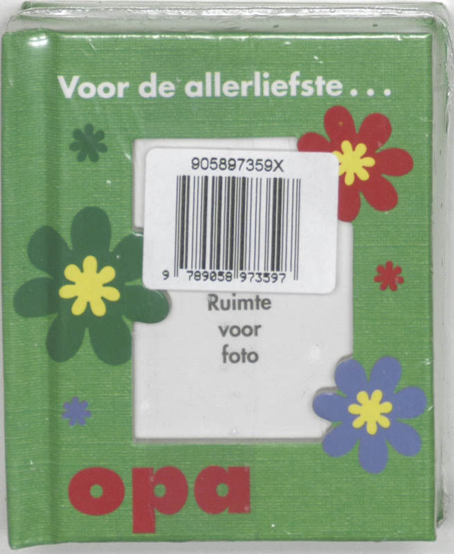 Achterkant van Voor de allerliefste opa set 2 ex