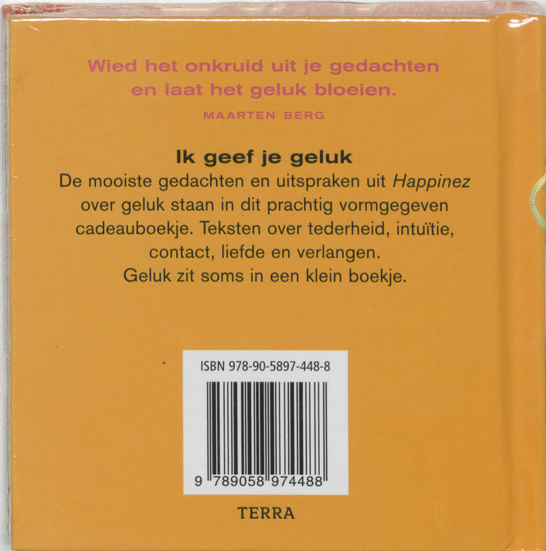 Achterkant van Ik geef je geluk