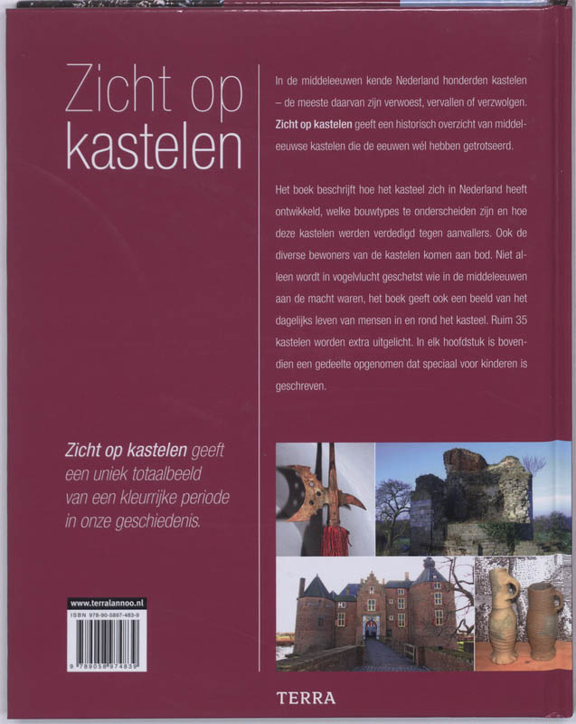 Achterkant van Zicht op kastelen