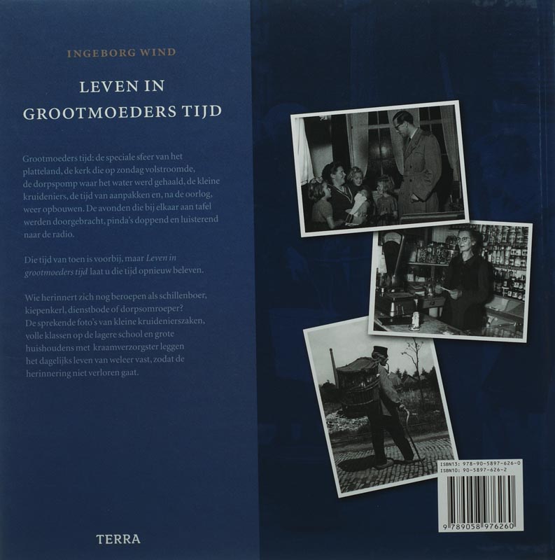 Achterkant van Leven in grootmoeders tijd