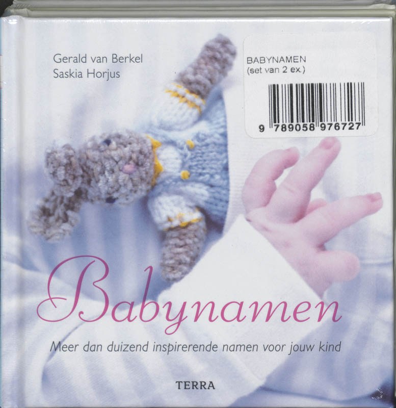 Achterkant van Babynamen set 2 ex