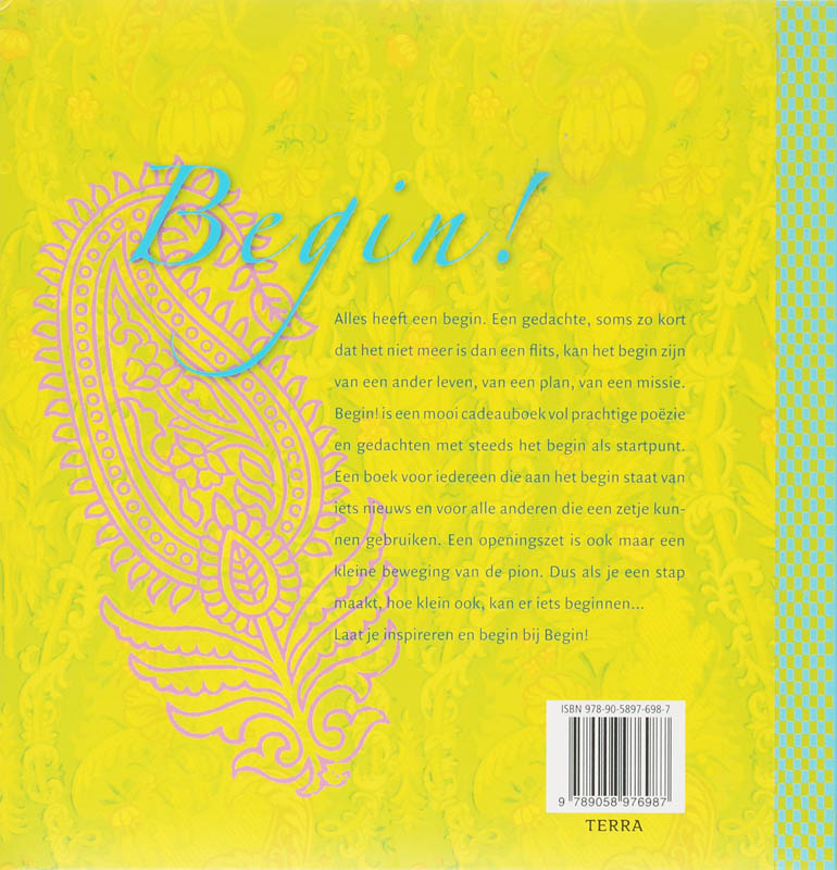 Achterkant van Begin