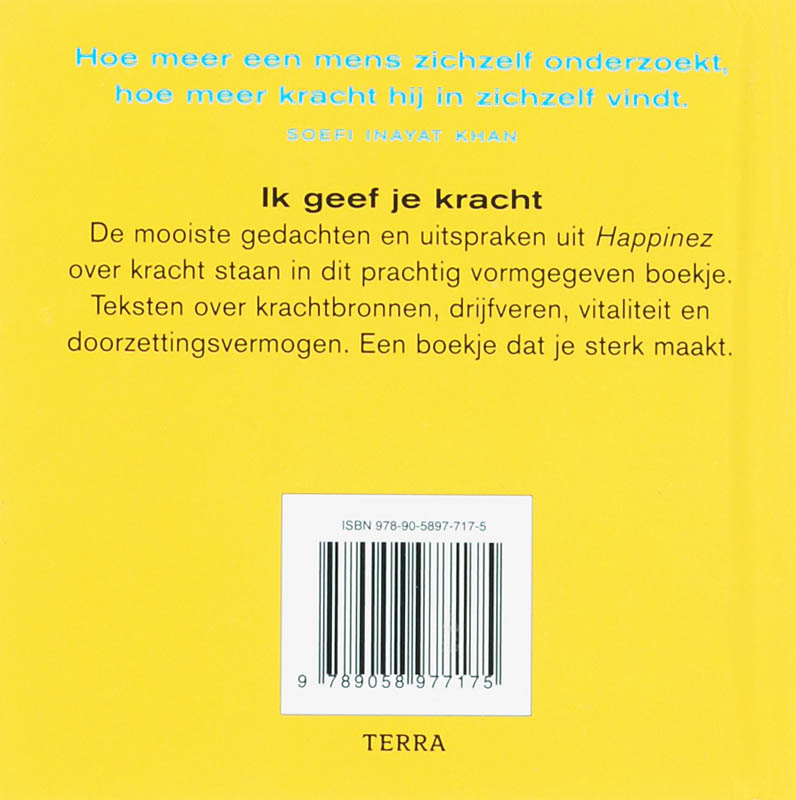 Achterkant van Ik geef je kracht