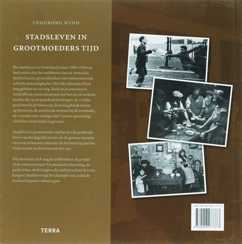 Achterkant van Stadsleven in grootmoeders tijd