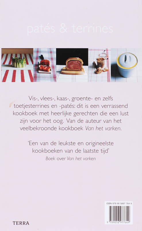 Achterkant van Patés & Terrines