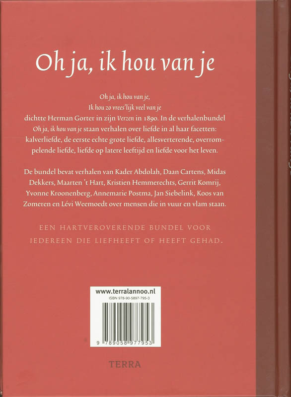 Achterkant van Oh ja, ik hou van je