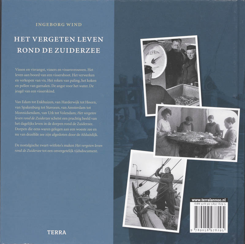 Achterkant van Het vergeten leven rond de Zuiderzee