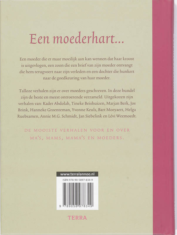 Achterkant van Eeen moederhart