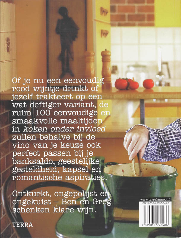 Achterkant van Koken onder invloed