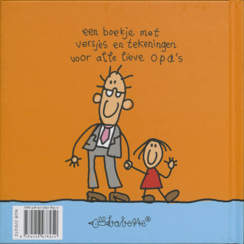 Achterkant van Opa is lief