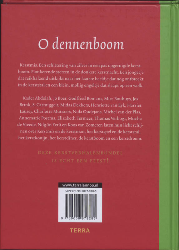 Achterkant van O dennenboom