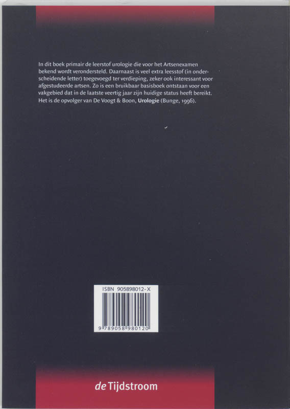 Achterkant van Basisboek urologie