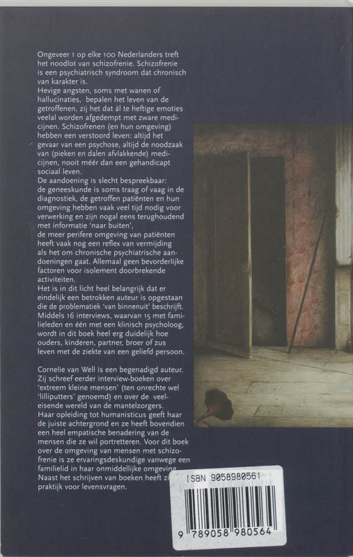 Achterkant van Diagnose : schizofrenie
