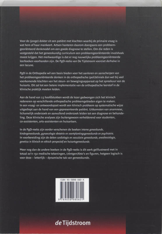 Achterkant van Probleemgeorienteerd denken in de orthopedie