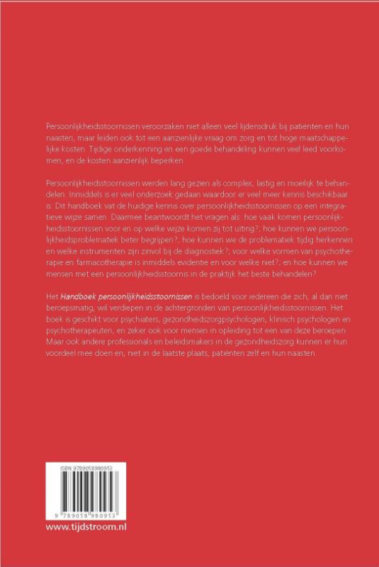 Achterkant van Handboek persoonlijkheidsstoornissen