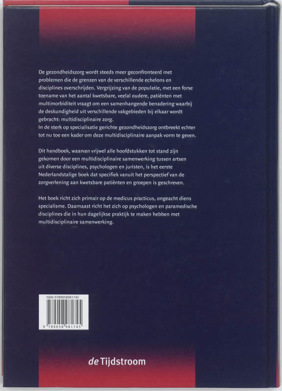 Achterkant van Handboek multidisciplinaire zorg