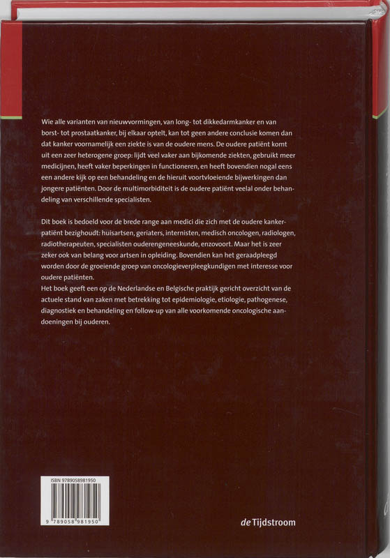 Achterkant van Handboek kanker bij ouderen