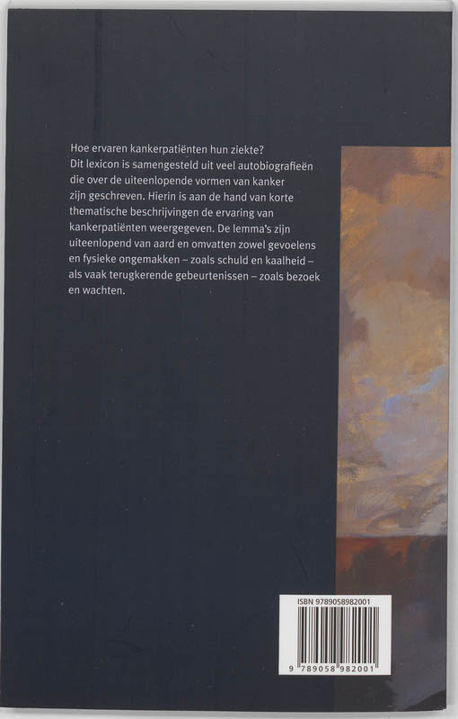 Achterkant van Door kanker getroffen
