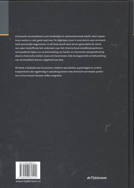 Achterkant van Handboek chronische vermoeidheid