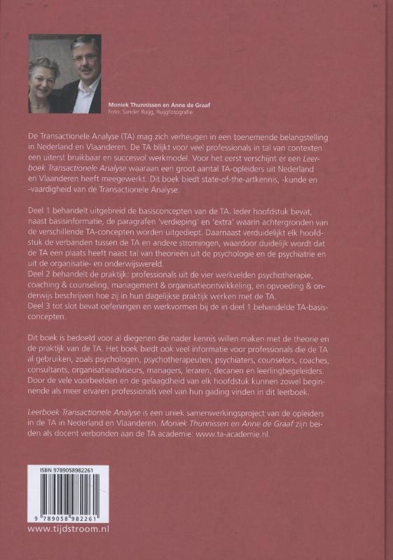 Achterkant van Leerboek transactionele analyse