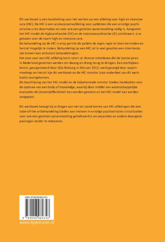 Achterkant van Werkboek HIC