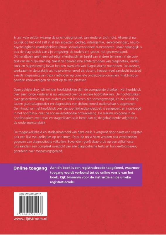 Achterkant van Handboek psychodiagnostiek voor de hulpverlening aan kinderen en adolescenten