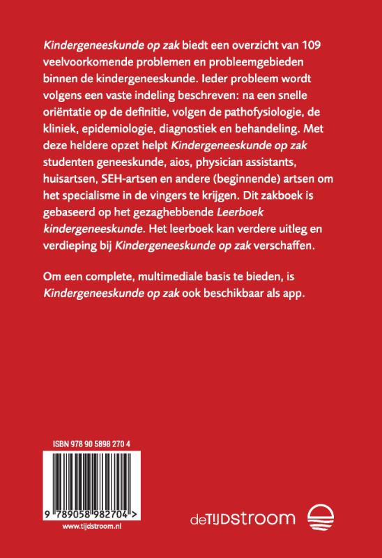 Achterkant van Kindergeneeskunde op zak