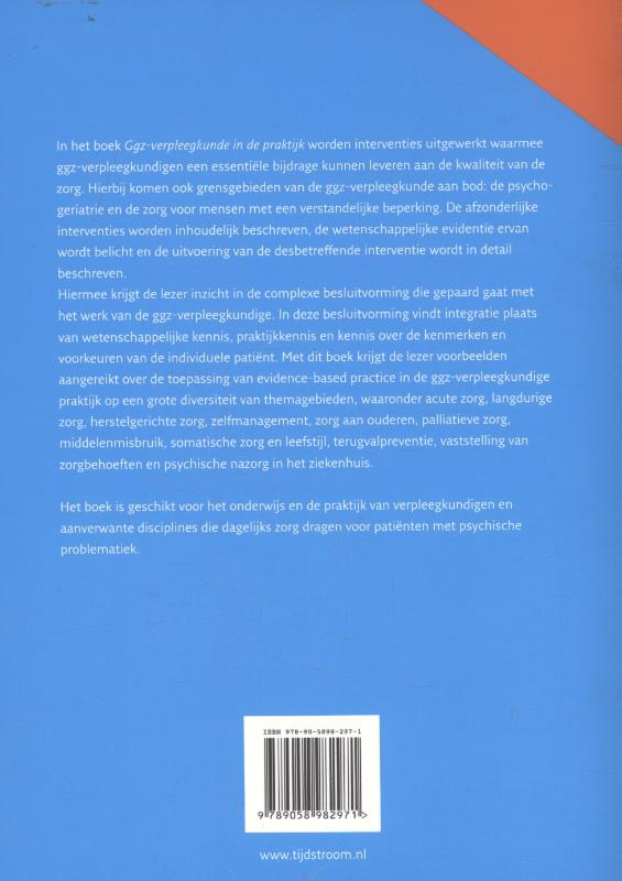 Achterkant van Ggz-verpleegkunde in de praktijk