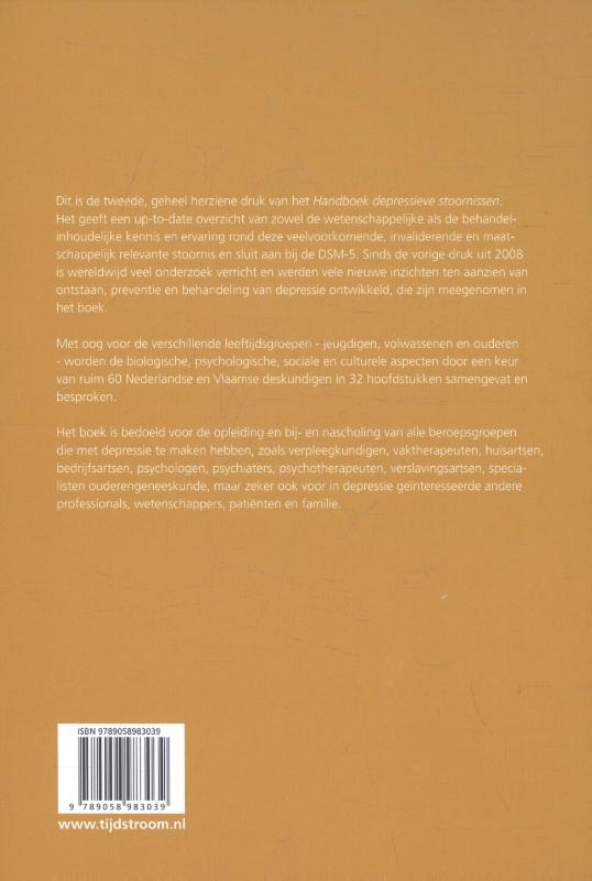 Achterkant van Handboek depressieve stoornissen