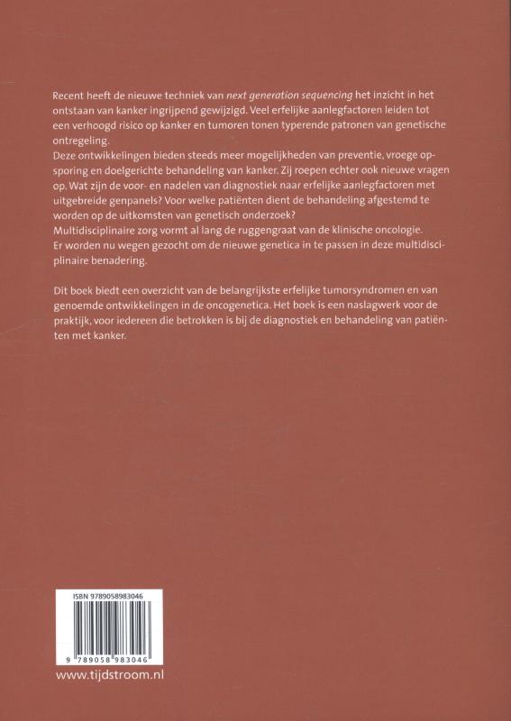 Achterkant van Klinische genetica in de oncologie